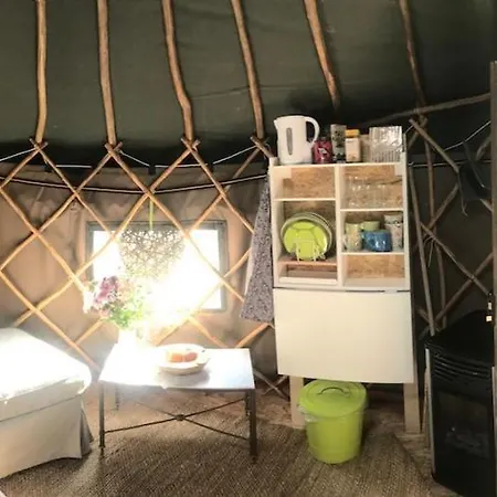Campismo de Luxo Yurt Between Lilac And Fuchsia